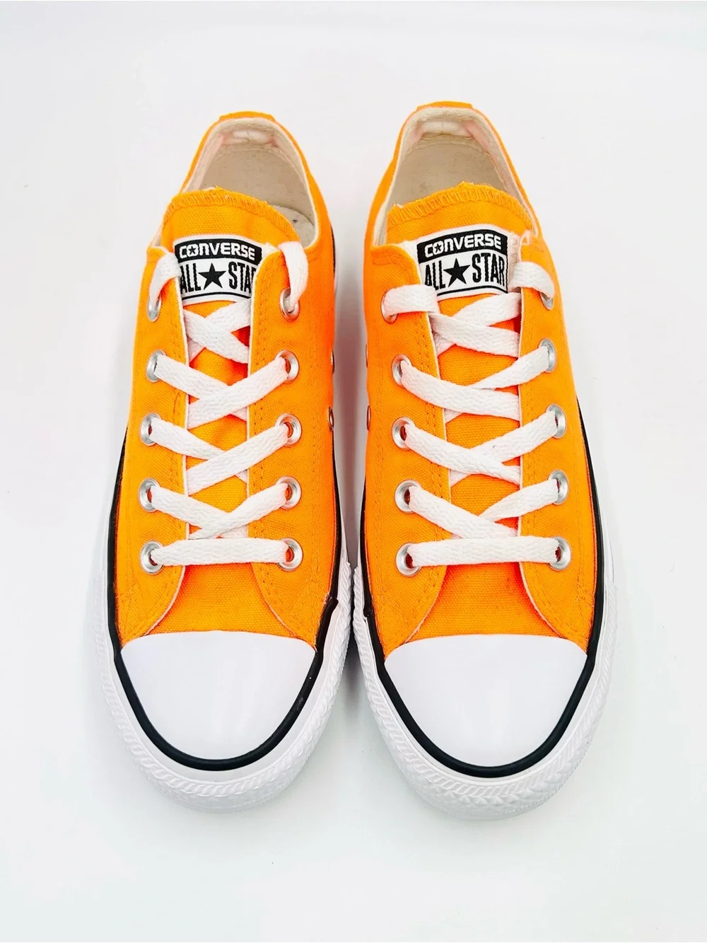 Converse Chuck Taylor All Star Ox Low Top Sneakers Women Size 6 Bright Orange Ca - Picture 8 of 10